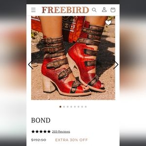ISO Freebird Bond Red Croco Size 11